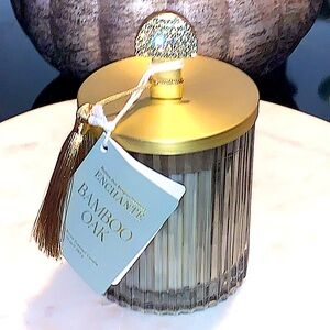 MAISON DE BOUGIES PARFUMEE CANDLE ENCHANTED BAMBOO OAK 10oz 2 WICK NEW